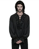 Punk Rave Avery Pirate Shirt - Black