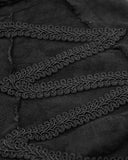 Devil Fashion Ellisandor Mens Gothic Poet Shirt - Black