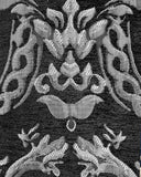Devil Fashion Cavalier Mens Waistcoat Vest - Black & Silver