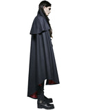 Punk Rave Salazar Mens Cloak - Blue & Black