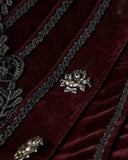 Punk Rave Lacrimosa Jacket - Black & Red Velvet