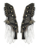 Devil Fashion Archelist Steampunk Gloves - Brown