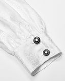 Punk Rave Columbus Mens Shirt - White