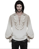 Punk Rave Avery Pirate Shirt - Vintage Off-White