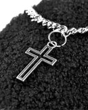 Dark In Love Goth Punk Lolita Black Fleece Cross Chain Armwarmers Sleeves Gloves