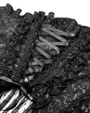 Dark In Love Gothic Lace & Mesh Open Front Corset Skirt