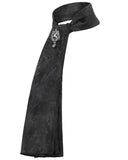 Devil Fashion Mens Gothic Aristocrat Paisley Ascot Neck Tie - Black