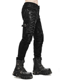 Devil Fashion Burning Asphalt Mens Dieselpunk Pants