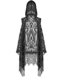 Punk Rave Domitia Womens Gothic Lace Hooded Vest