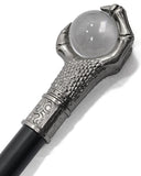 Penny Dreadful Gothic Dragon Claw Swaggering Cane - Clear Orb
