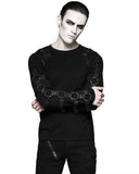 Punk Rave Deconstruction Unit Mens Dieselpunk Long Sleeve Top