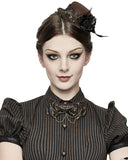 Devil Fashion Steampunk Bow Tie - Brown Faux Leather