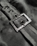 Devil Fashion Draeden Mens Steampunk Waistcoat Vest - Black Damask