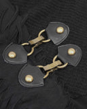 Devil Fashion Mens Apocalyptic Punk Hooded Top Black Dieselpunk Goth Cowl Hoodie