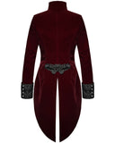 Devil Fashion Tresillian Womens Gothic Tailcoat - Red & Black