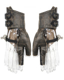 Devil Fashion Archelist Steampunk Gloves - Brown