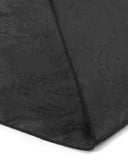Devil Fashion Mens Gothic Aristocrat Paisley Ascot Neck Tie - Black