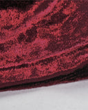 Dark In Love Nightingales Rose Gothic Court Top - Red Velvet