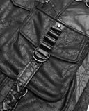 Punk Rave Hazardine Mens Dieselpunk Half Skirt Kilt