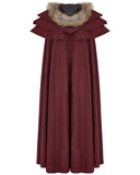 Punk Rave Winterfell Mens Cloak - Red