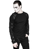 Punk Rave Deconstruction Unit Mens Dieselpunk Long Sleeve Top