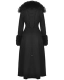 Dark In Love Long Gothic Winter Woolen & Faux Fur Maxi Coat