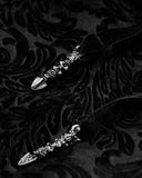 Punk Rave Shadowflower Womens Gothic Velvet Top