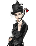 Penny Dreadful Gothic Steampunk Dragon Swaggering Cane - Red Orb