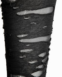 Punk Rave Corrosion Womens Shredded Dieselpunk Leggings - Black