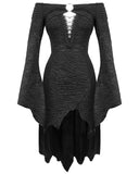 Devil Fashion Astrallia Womens Off-Shoulder Gothic Witch Dress