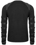 Punk Rave Deconstruction Unit Mens Dieselpunk Long Sleeve Top