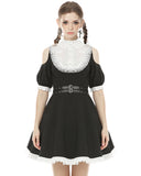 Dark In Love Lost Harlequin Gothic Lolita Dress - Black & White
