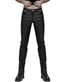Punk Rave Toxico Mens Faux Leather Pants