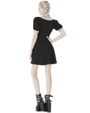 Dark In Love Vertexia Gothic Skull Lace Mini Dress