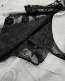 Devil Fashion Artemus Jabot Cravat - White
