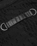 Punk Rave Atompunk Mens Apocalyptic Broken Knit T-Shirt Top