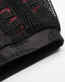Punk Rave Eternal Flame Womens Apocalyptic Gothic Half-Skirt Leggings - Black & Red