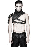 Punk Rave Obtainium Mens Shoulder Armour Harness - Black