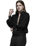 Punk Rave Phineas Mens Regency Gothic Lace Up Poet Shirt