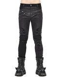 Devil Fashion TimeSlave Mens Dystopian Punk Lacing Jeans