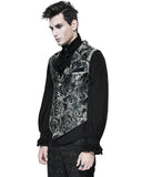 Devil Fashion Aristocrat Mens Waistcoat Vest - Black & Gold