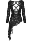 Dark In Love Shredded Skull Dieselpunk Tunic Top