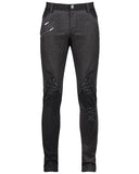 Devil Fashion TimeSlave Mens Dystopian Punk Lacing Jeans