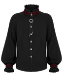 Punk Rave Amulet Mens Shirt - Black & Red