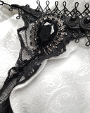 Devil Fashion Artemus Jabot Cravat - White