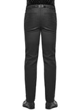 Devil Fashion Mens Gothic Steampunk Formal Dress Pants Trousers Black Wedding