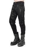 Devil Fashion Burning Asphalt Mens Dieselpunk Pants