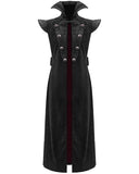 Devil Fashion Acolyte Mens Long Gothic Sleeveless Waistcoat Cloak