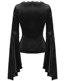 Dark In Love Artemesia Gothic Velvet Top