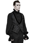 Devil Fashion Adelard Mens Regency Gothic Waistcoat Vest